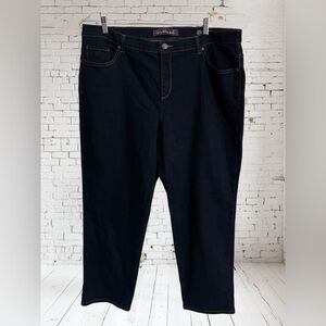 Gloria Vanderbilt Amanda Dark Blue Denim Jeans Women’s Size 18W SHORT
